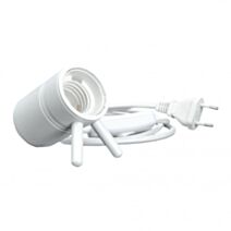 Lampe douille à poser blanche