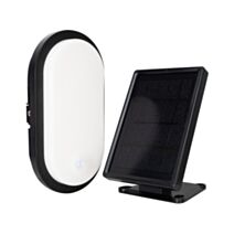 Hublot LED solaire Borgo 7W 600lm détecteur - TIBELEC