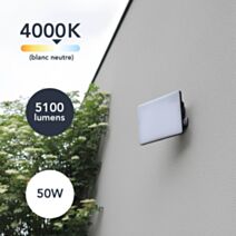 Projecteur LED 50W full screen noir IP65 - TIBELEC