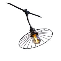 Guirlande d'extérieur lumineuse Chic Cage Light Connectable 10 LED E27 blanc chaud 6m