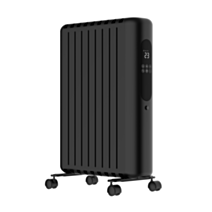 Radiateur bain d'huile caréné Mirana 2500W noir mat - HEALLUX