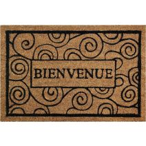Tapis grattant coco naturel text arabesque 40x60cm