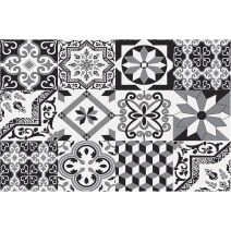 Tapis paillasson BOSTON CARREAUX CIMENT 40x60cm - ID GROUP