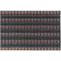 Tapis grattant solido bi-bande marron noir - 60 x 40