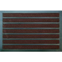 Tapis 2 en 1 COMBI'ABSORBANT Marron 40x60cm