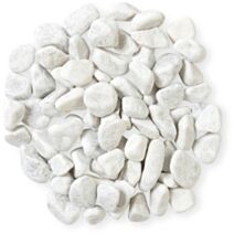 Gravier Roulé Marbre Blanc de Carrare 15/25mm 25kg