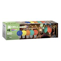 Ampoule LED G45 guinguette color B22 1W 20lm x 5 - XXCELL