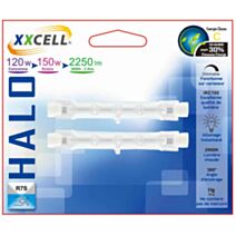 Ampoule Halo r7s 78mm 120w Blister x2