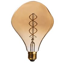 Ampoule LED  Filament Deformé Ambre G125 E27 5W 260Lm 2100K Boite1 XXCELL