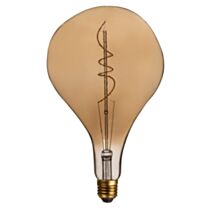 Ampoule LED  Filament Deformé Ambre G160 E27 5W 350Lm 2100K Boite1 XXCELL