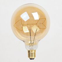 Ampoule LED  Filament Fleche Globe Ambre G125 E27 5W 260Lm 2200K Boite1 XXCELL