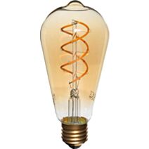 Ampoule LED Filament incurvé E27 blanc chaud