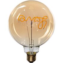 Ampoule LED  Filament Love A Suspendre Globe Ambre G125 E27 2W 120Lm 2100K Boite1 XXCELL