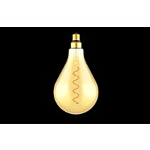 Ampoule LED  Filament Spirale Goutte Geant Ambre Ps160 E27 4W 250Lm 2100K Boite1 XXCELL