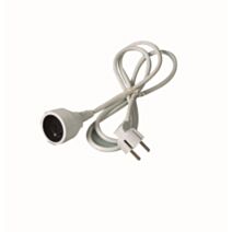 Cordon rallonge blanc h05vvf Longueur 3m