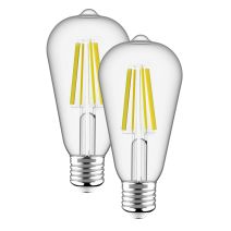 2 ampoules led à filament E27 3,8W 806lm blanc froid