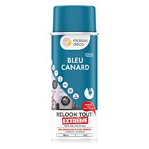 Peinture aérosol multi-supports bleu canard 0,4L extérieur - MAISON DECO