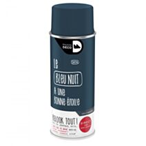 Peinture aérosol Relook Tout satin bleu nuit - MAISON DECO
