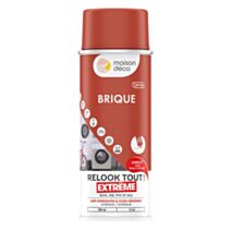 Peinture aérosol multi-supports brique satin 0,4L extérieur - MAISON DECO