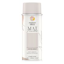 Peinture aérosol mat poudre coton brut 0,4L intérieur - MAISON DECO