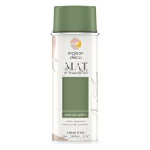 Peinture aérosol mat poudre argile verte 0,4L intérieur - MAISON DECO