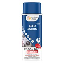 Peinture aérosol multi-supports bleu marine 0,4L extérieur - MAISON DECO