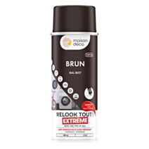 Peinture aérosol multi-supports brun satin 0,4L extérieur - MAISON DECO