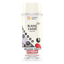 Peinture aérosol multi-supports blanc cassé satin 0,4L extérieur - MAISON DECO