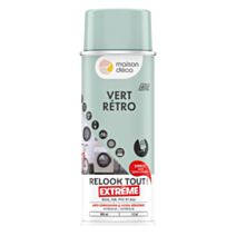 Peinture aérosol multi-supports vert rétro 0,4L extérieur - MAISON DECO