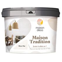 Enduit 4en1 Maison Tradition blanc mat 1L - MAISON DECO