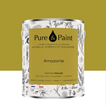 Peinture Multi-Supports Velours Amazonie 2,5L - PURE & PAINT