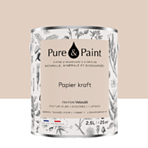 Peinture Multi-Supports Velours Papier Kraft 2,5L - PURE & PAINT