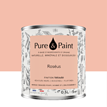 Peinture Multi-Supports Velours Roseus 0,5L - PURE & PAINT