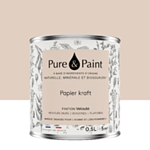 Peinture Multi-Supports Velours Papier Kraft 0,5L - PURE & PAINT