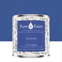 Peinture Multi-Supports Velours Outremer 0,5L - PURE & PAINT