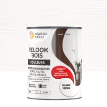 Peinture Relook Bois Blanc neige 1L - MAISON DECO