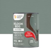 Peinture Relook Bois Vert cèdre 1L - MAISON DECO