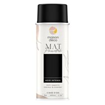 Peinture aérosol mat poudre noir intense 0,4L intérieur - MAISON DECO