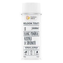 Bombe de peinture Relook Tout minéral blanc 400ml - MAISON DECO