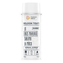 Bombe de peinture Relook Tout marbre gris 400ml - MAISON DECO