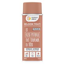 Bombe de peinture Relook Tout velours rose 400ml - MAISON DECO