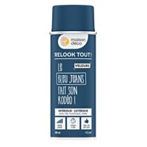Bombe de peinture Relook Tout velours bleu jeans 400ml - MAISON DECO