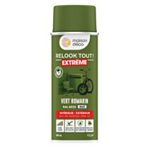 Bombe de peinture Relook Tout Extrême mat vert romarin 400ml RAL6025 - MAISON DECO