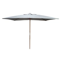 Parasol droit 3 x 2 m bois gris - PRO LOISIRS