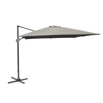 Parasol alu/alu déporté nh 3x4/8 inclinable taupe
