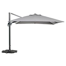 Parasol déporté Roma 3x3m Gris - PROLOISIRS