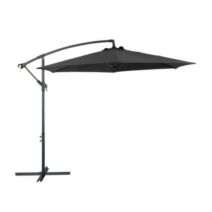 Parasol déporté Ø3 m Eco gris - PRO LOISIRS