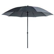 Parasol fibre de verre Ø2,70m Gris - PRO LOISIRS
