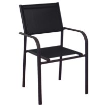 Fauteuil Duca graphite/noir - PRO LOISIRS