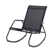 Rocking chair NOA acier/tpep  graphite/gris